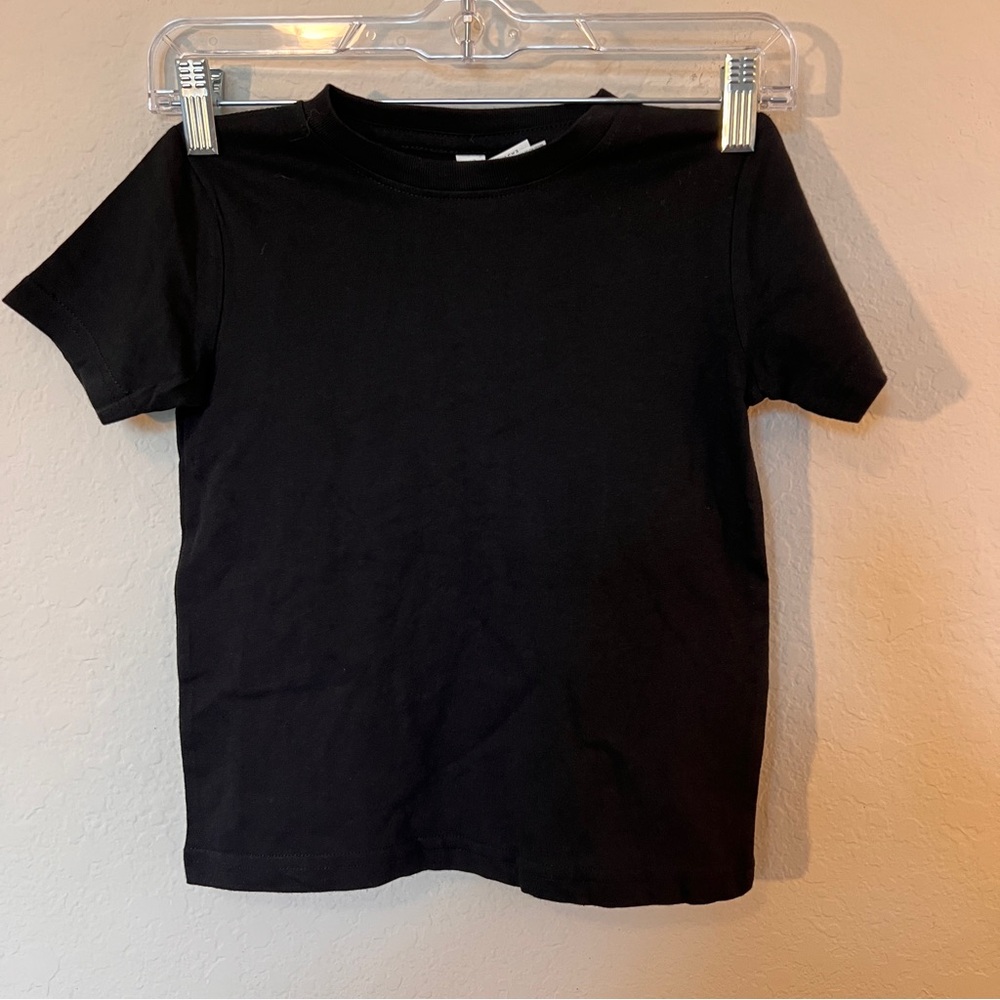 Rabbit Skins Kids Classic Black Short Sleeve Tee Size‎ 4